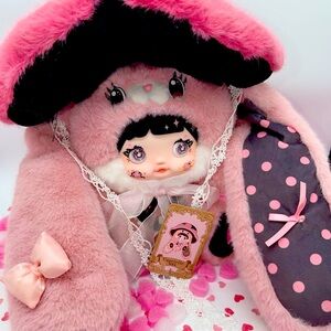 Nommi Mushroom Hat 400% Plush Doll Caprielle | Kawaii Designer Toy Blind Box 🍄